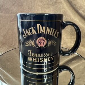 Vintage Jack Daniels Whiskey Mug Black Old Red No 7 Tennessee Coffee Cup